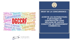 Avertissement concurrence risque contrefacon